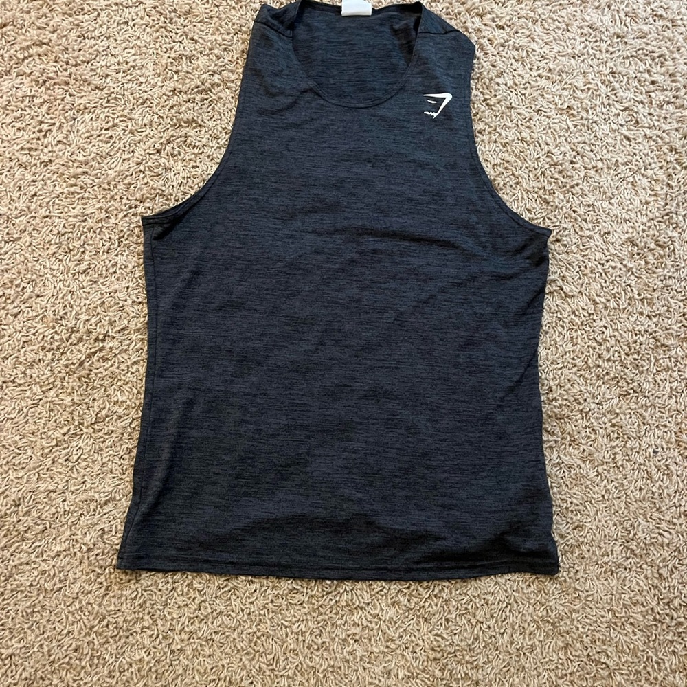 Gymshark dark gray tank top